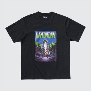 UNIQLO UT x Dan Da Dan Momo Okarun Black T-Shirt  SZ Small Anime Merch